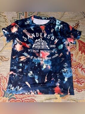 Sanderson Witch Museum Tie-Dye Short Sleeve Tee - Navy Multicolor